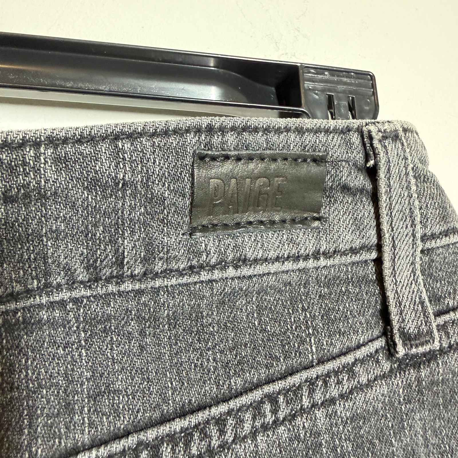 PAIGE Margot High-Rise Distressed Denim Shorts black size 30 NWT raw hem cutoffs
