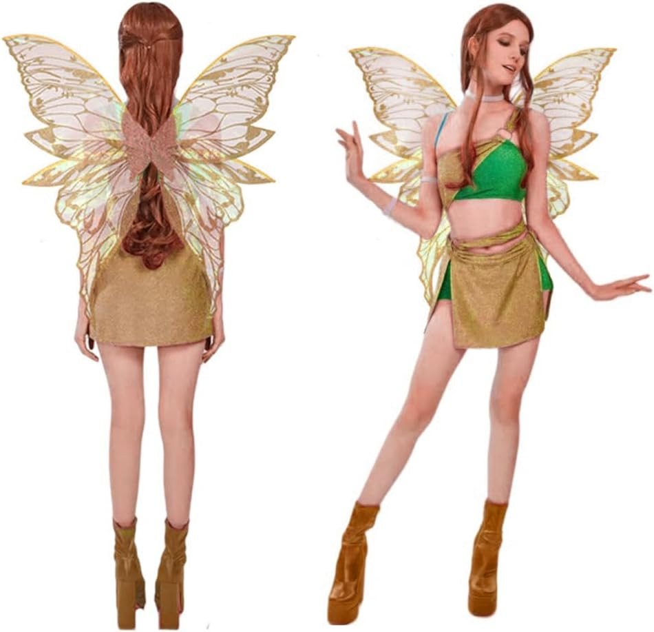 Adult Fairy Wings, Shiny Transparent Angel Wings, Halloween Costume Accessory