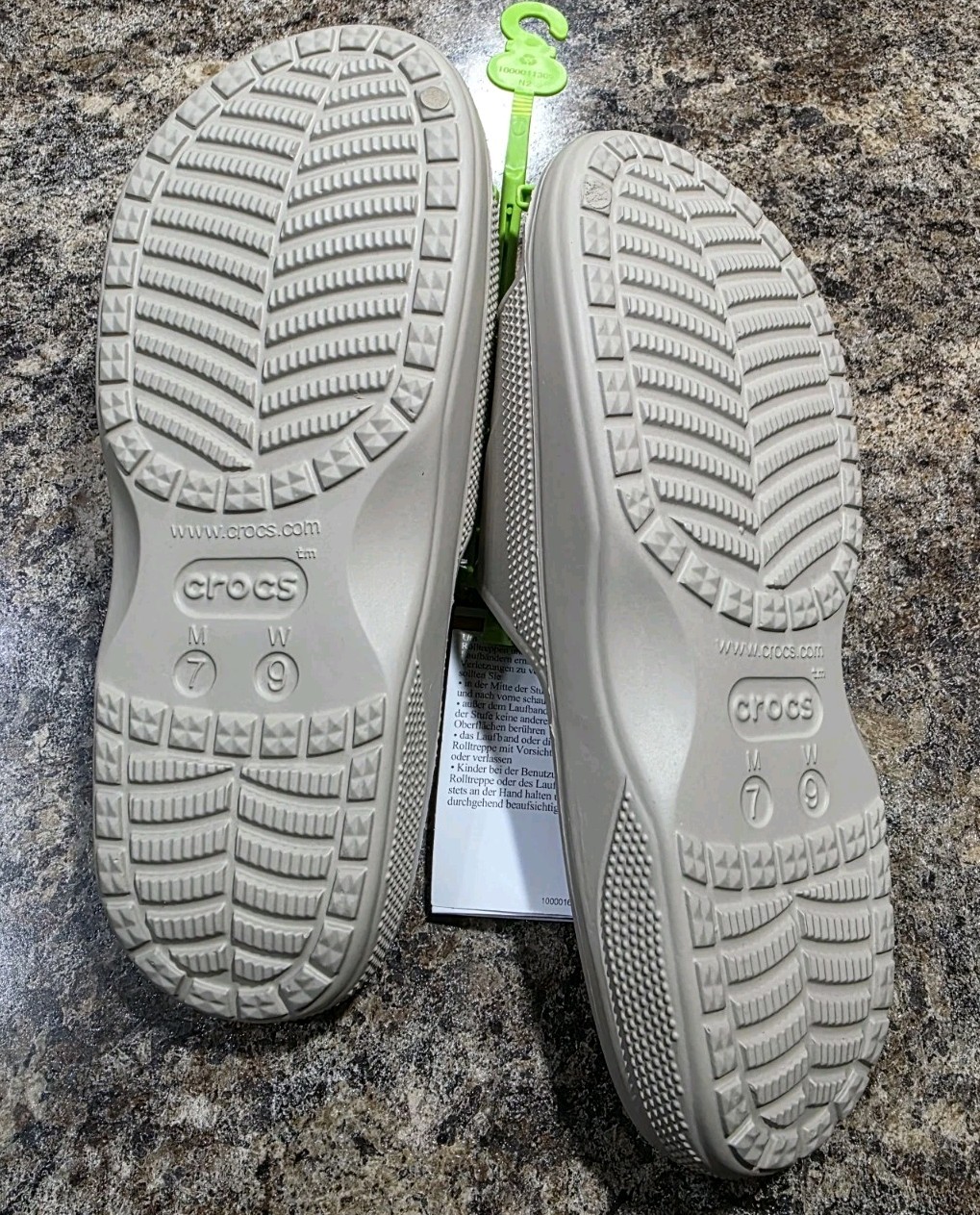 Crocs Baya II Slide Sandals- Cobblestone Men’s Size 7 Women’s Size 9
