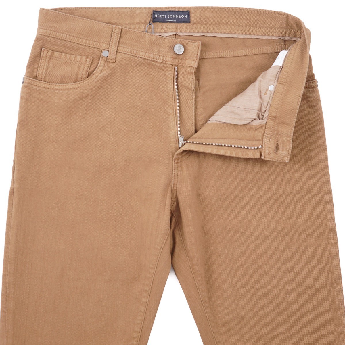 Brett Johnson Trim Straight Fit Light Brown-Tan Denim Jeans 32×34 NWT