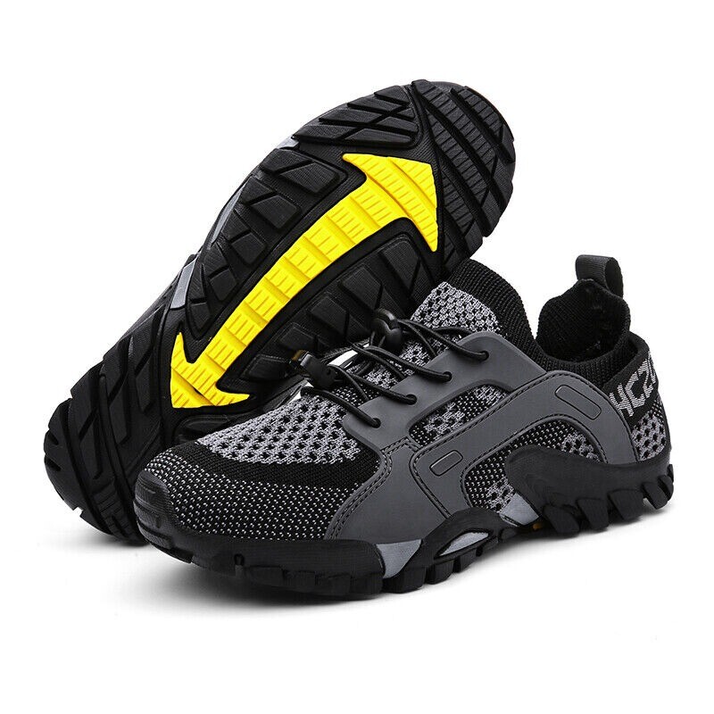 Mens Waterproof Quick Dry Athletic Non-slip Hiking Sports Shoes Outdoor Sneakers