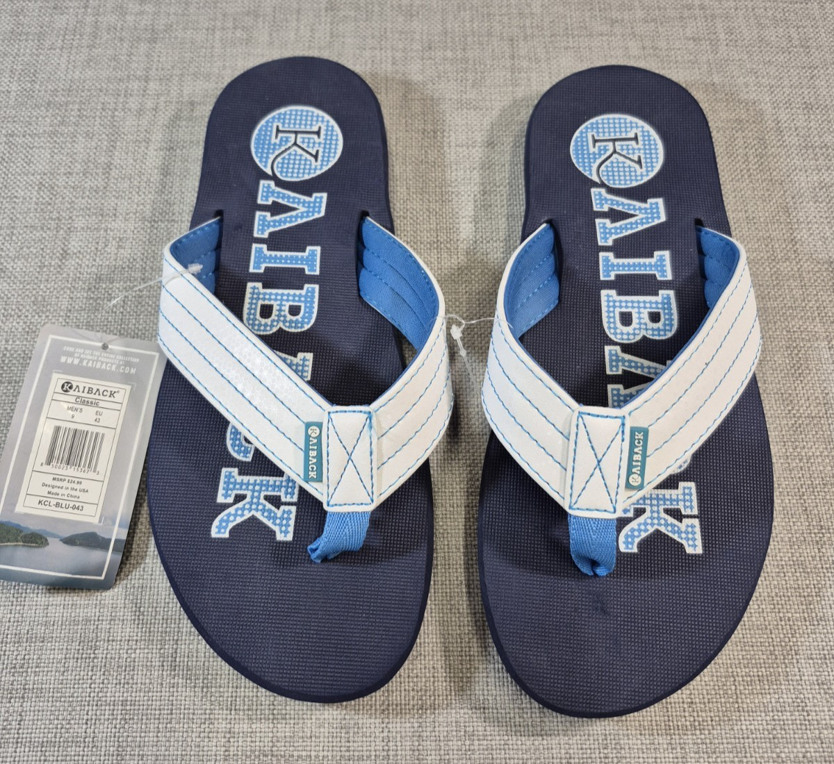 Men’s Kaiback Classic Outdoor Sandals | Casual Comfort Flip Flop with Tread Sz 9