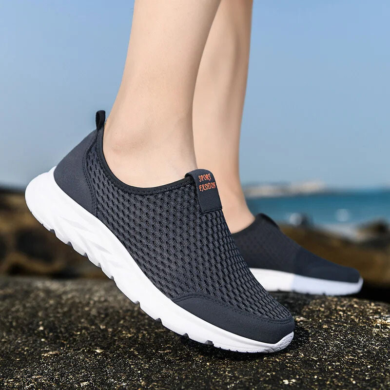 Casual Men’s Slip on Shoes Athletic Running Outdoor Gym Sneakers Tennis Walking