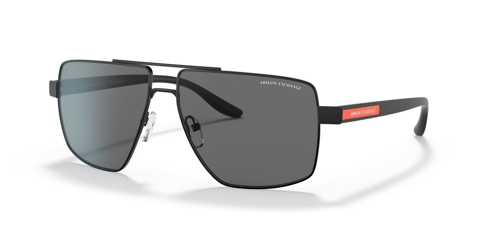 Armani Exchange Men’s AX2037S 600081 60mm Square Polarized Sunglasses