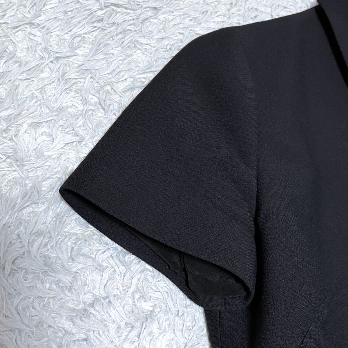 Christian Dior CD Button Wool & Silk Dress A-line Size 34 XS Black