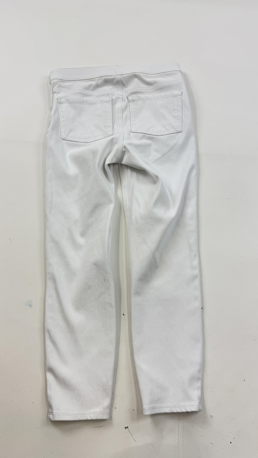Spanx Leggings Womens Small Petite White Twill Jegging High Rise Shaping Pull On