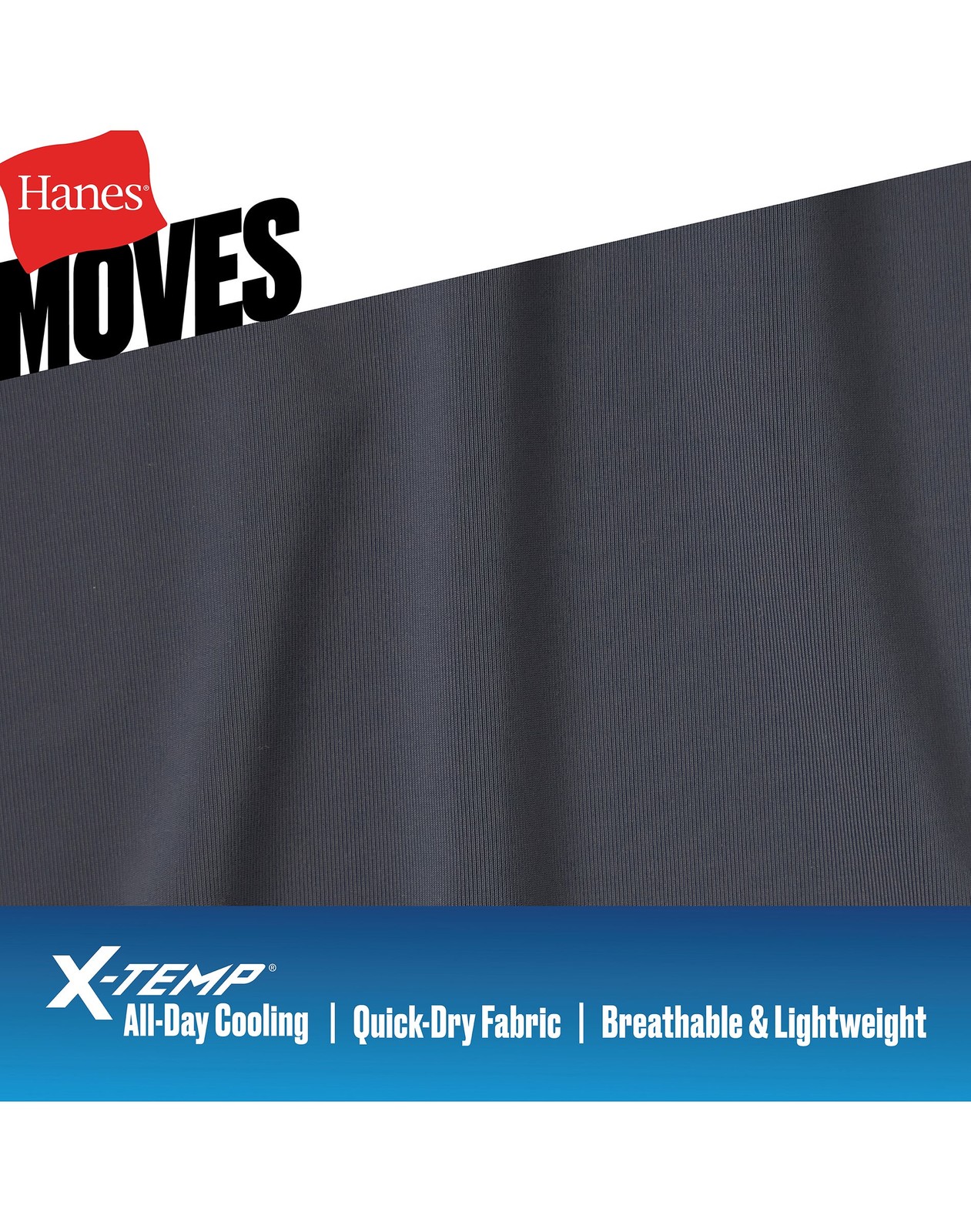 Hanes Moves Ultimate Men’s Anti-Chafe Trunk Underwear Total Support X-Temp