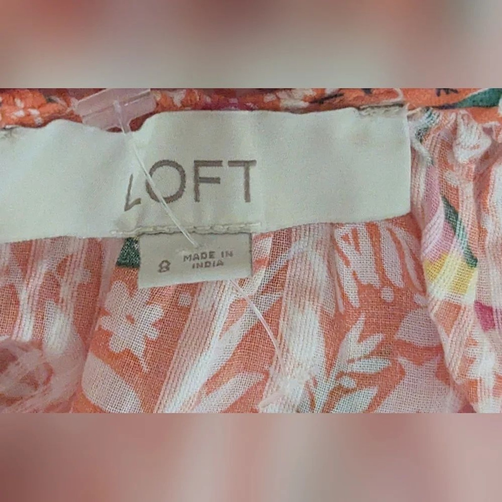 New Ann Taylor LOFT Bird Tie Back Peplum Cami Size 8