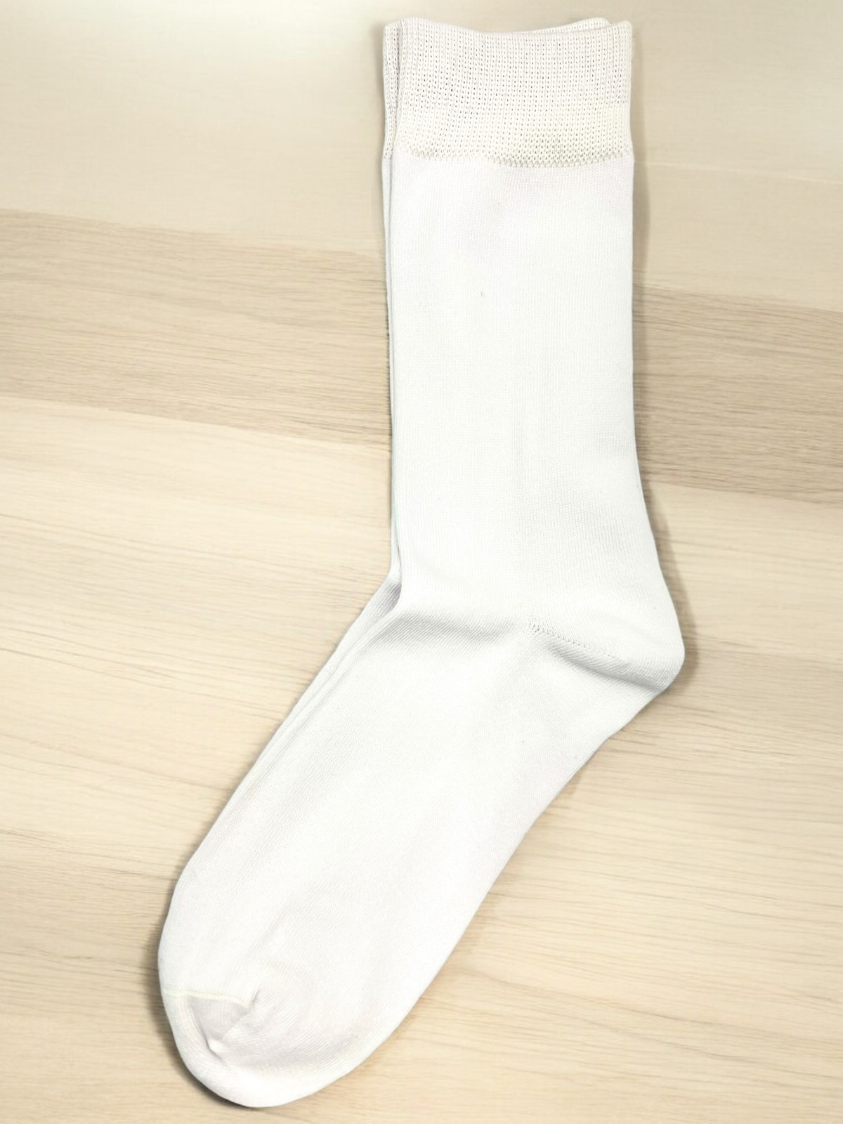 3Prs No Seam Pure Cotton Crew Socks Solid Quality Work Office School Casual