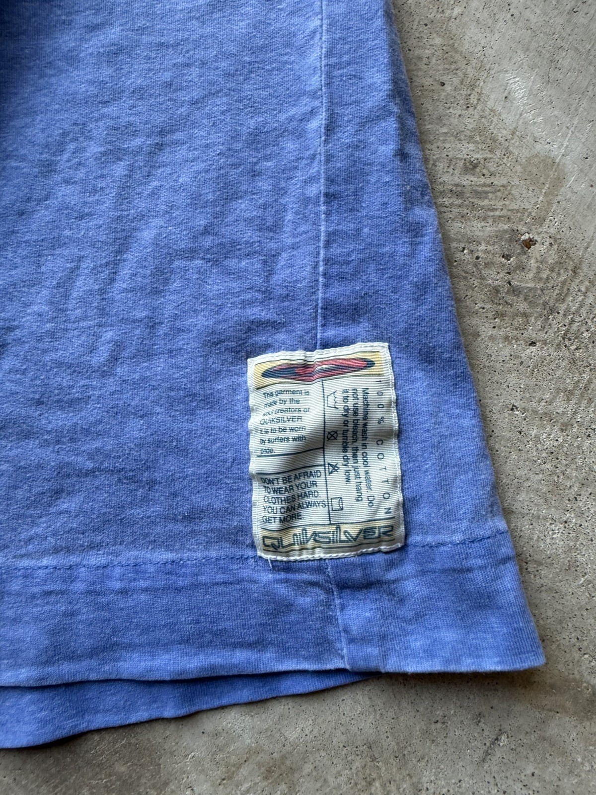 Quiksilver Colour Block Henley Neck Shirt Mens Vintage 80s 90s USA Made Surf