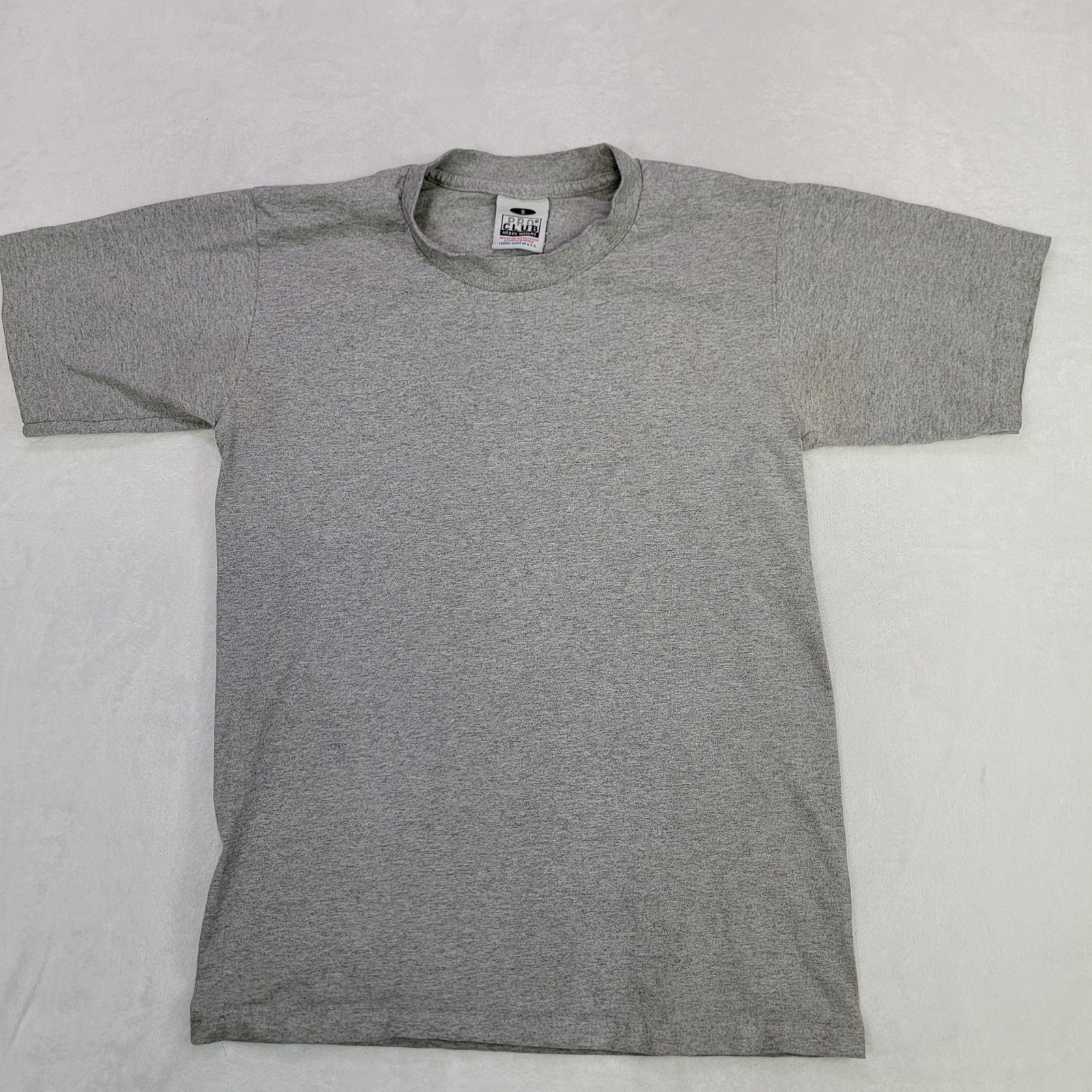 Pro Club Men’s Small Gray Heather T-Shirt Short Sleeve Crewneck Heavyweight Fit
