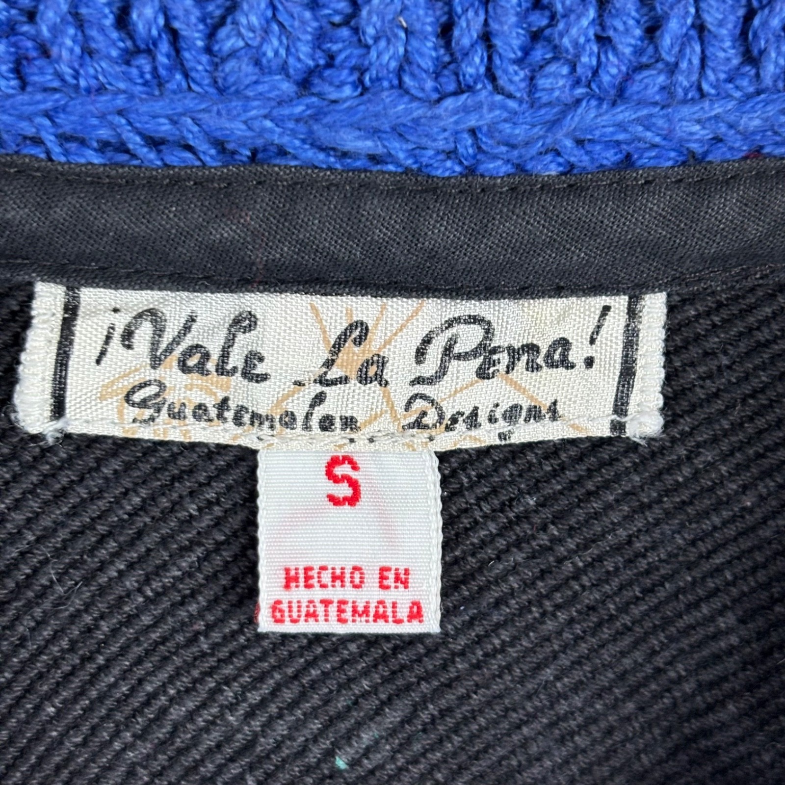 Vintage 90s Embroidered Aztec Bird Sweater S Vale La Pena Guatemala Southwestern