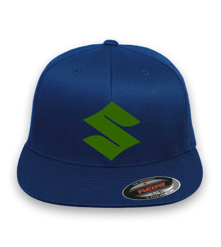 Suzuki Motorcycle Racing CURVED or FLAT BILL FLEXFIT HAT*FREE SHIPPING in BOX*