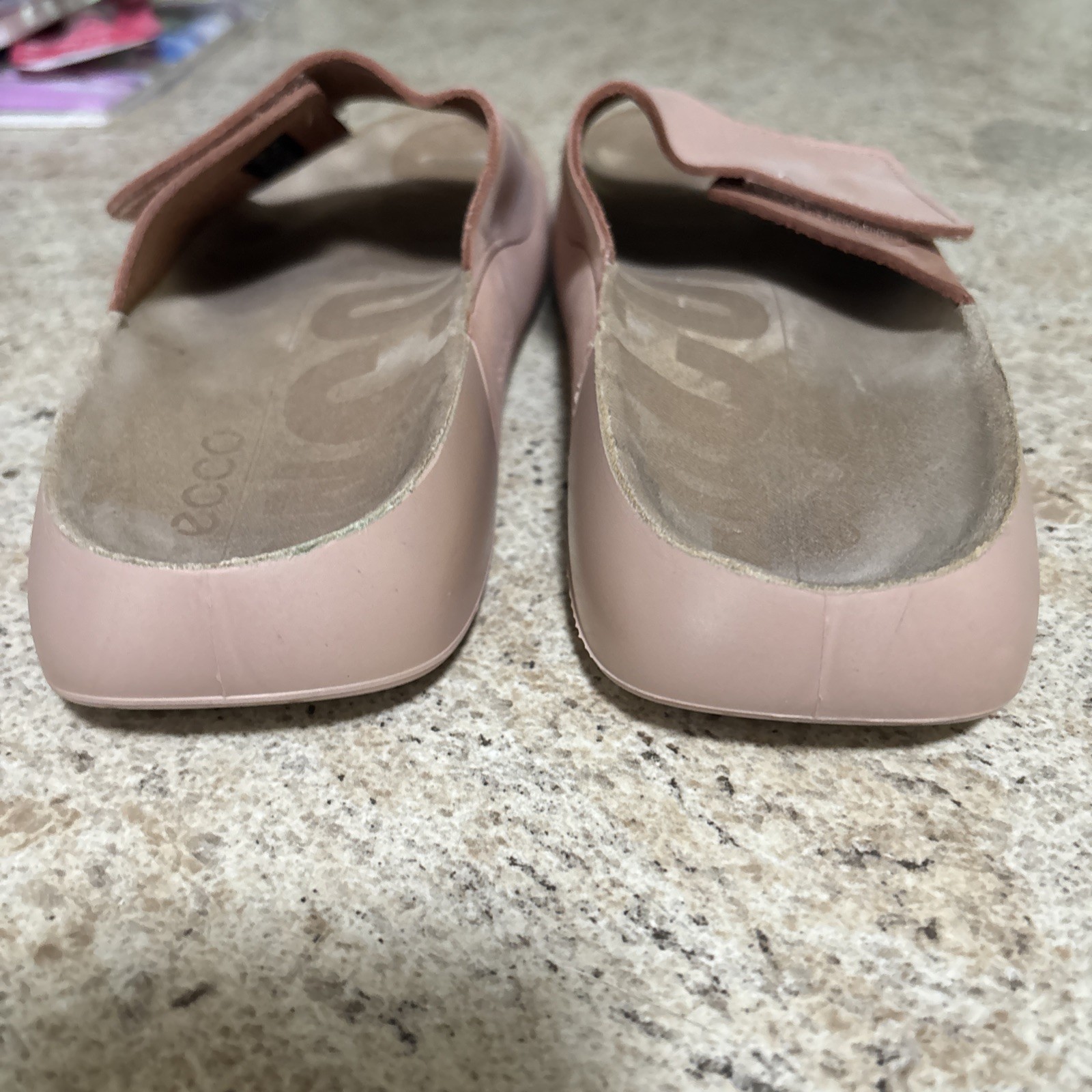 ECCO Cozmo Fluidform Pink Suede Banded Slide Sandals Women’s US 10 10.5 / EU 41