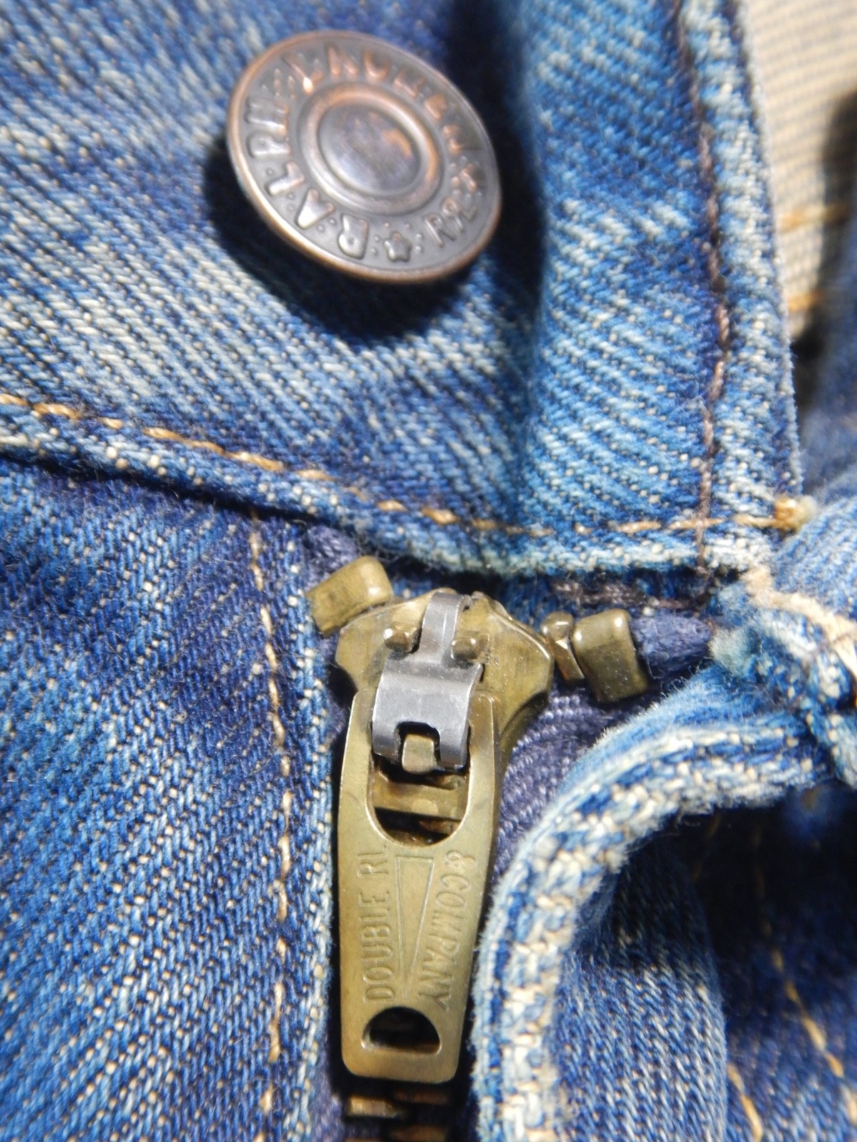 RRL Union Standard Zipper Fly Slim Fit Denim Jeans Size 32 X 30