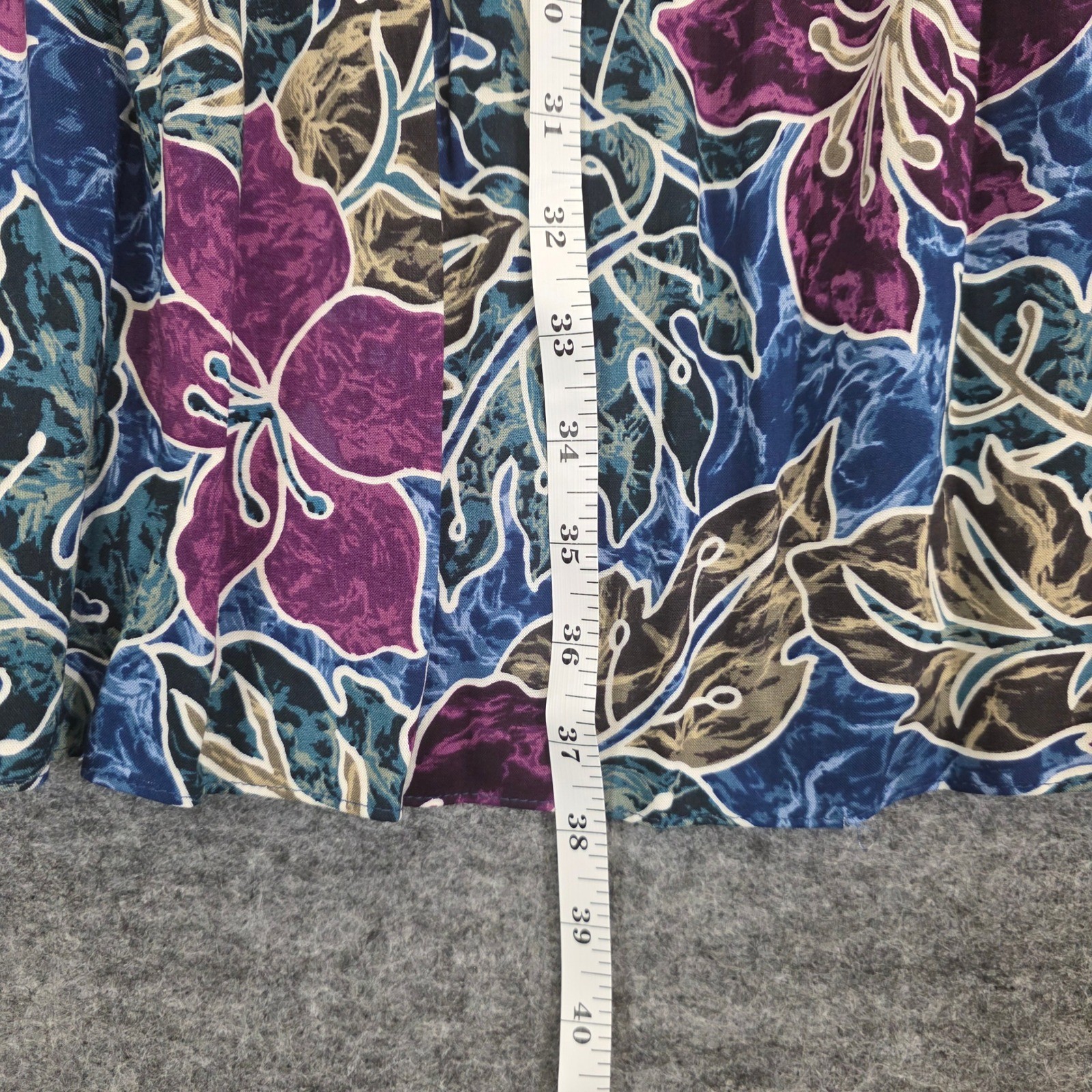 VTG Hilo Hattie Maxi Dress Large Hawaiian Floral Ruffled Tropical Muumuu Luau