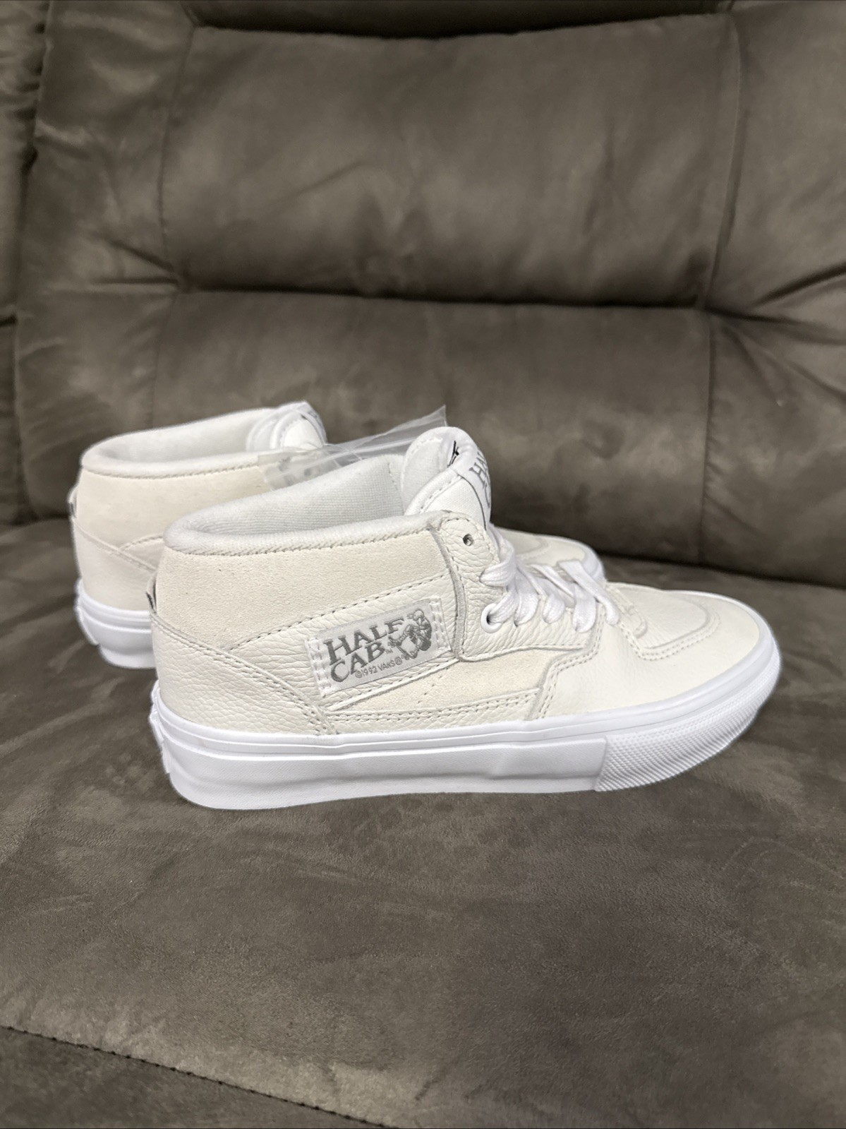 Vans Half Cab Skateboard Shoes White PopCush Duracap Men’s Size 4
