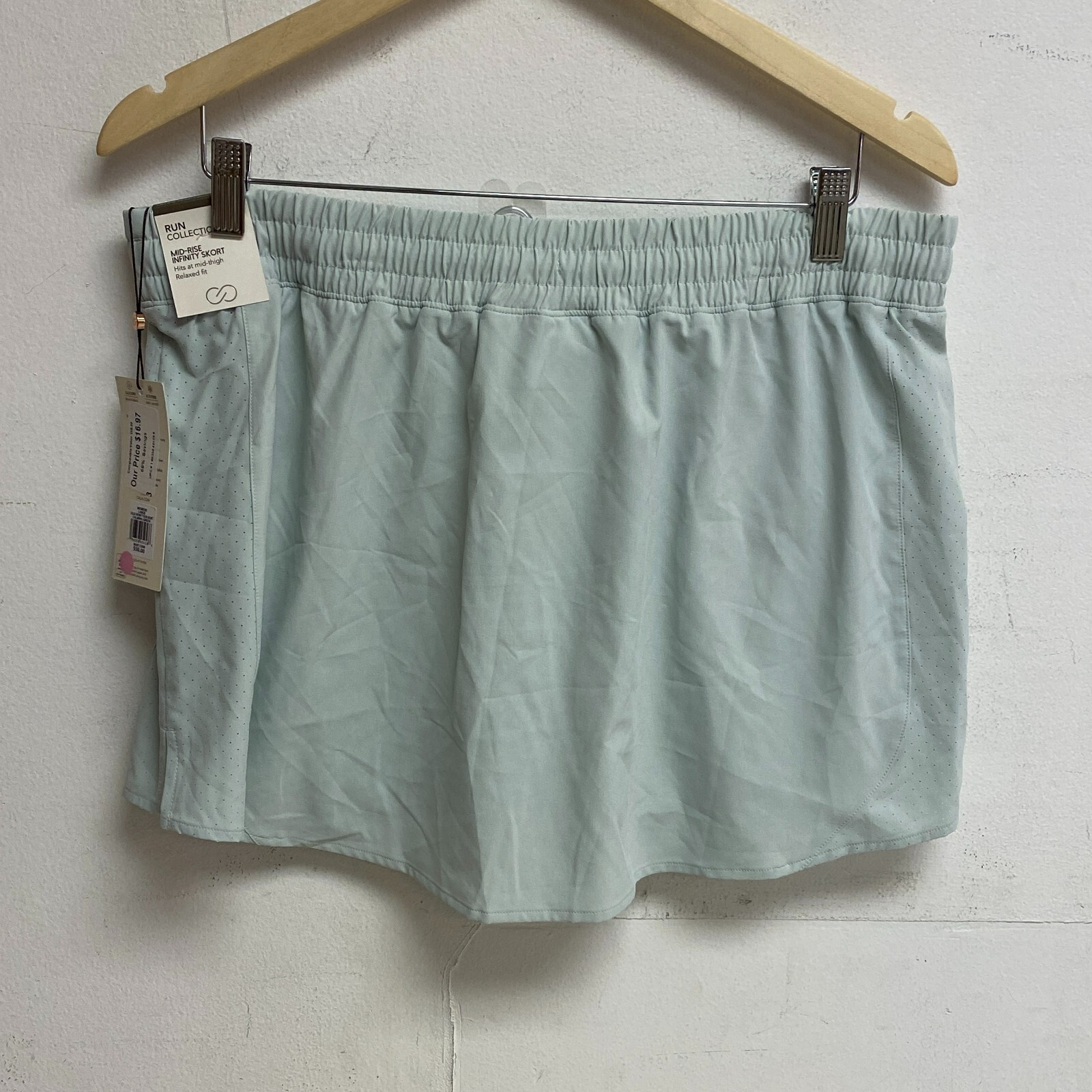 Calia Women’s Mid Rise Infinity Run Skort Calming Green Relaxed Fit WAX12360