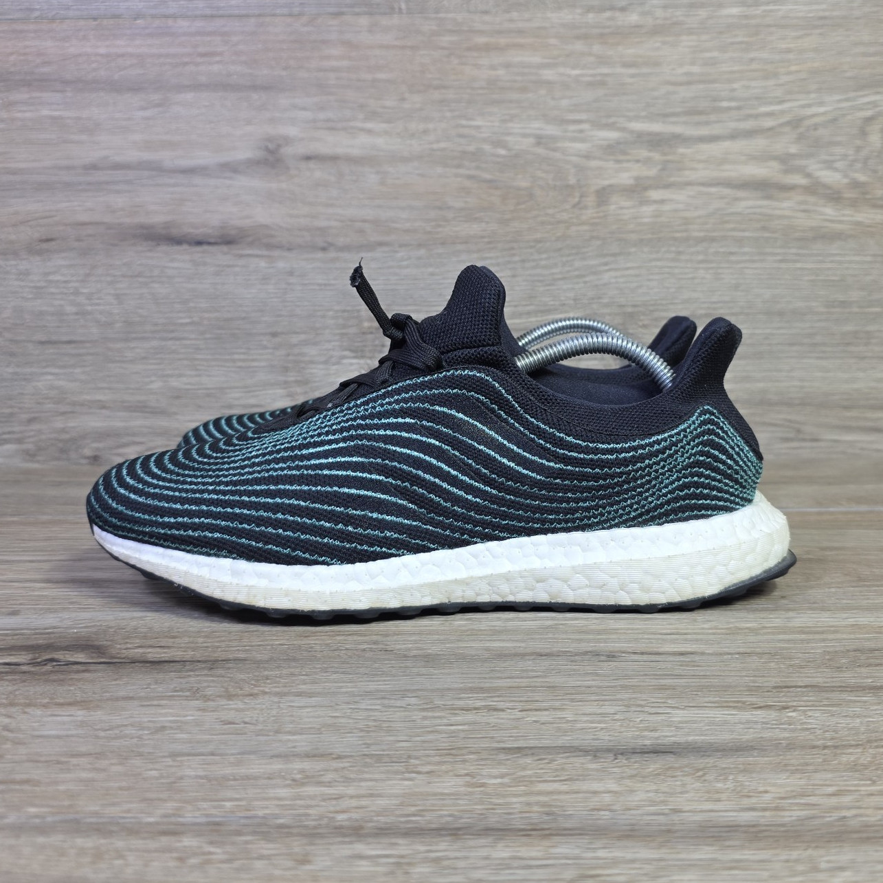 Adidas UltraBoost DNA Parley Mens Shoes 7.5 Black Blue Teal Sneaker EH1184