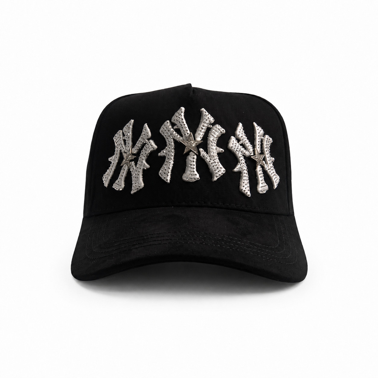 31 Hats “NY White All Around” – Black Snapback Hat
