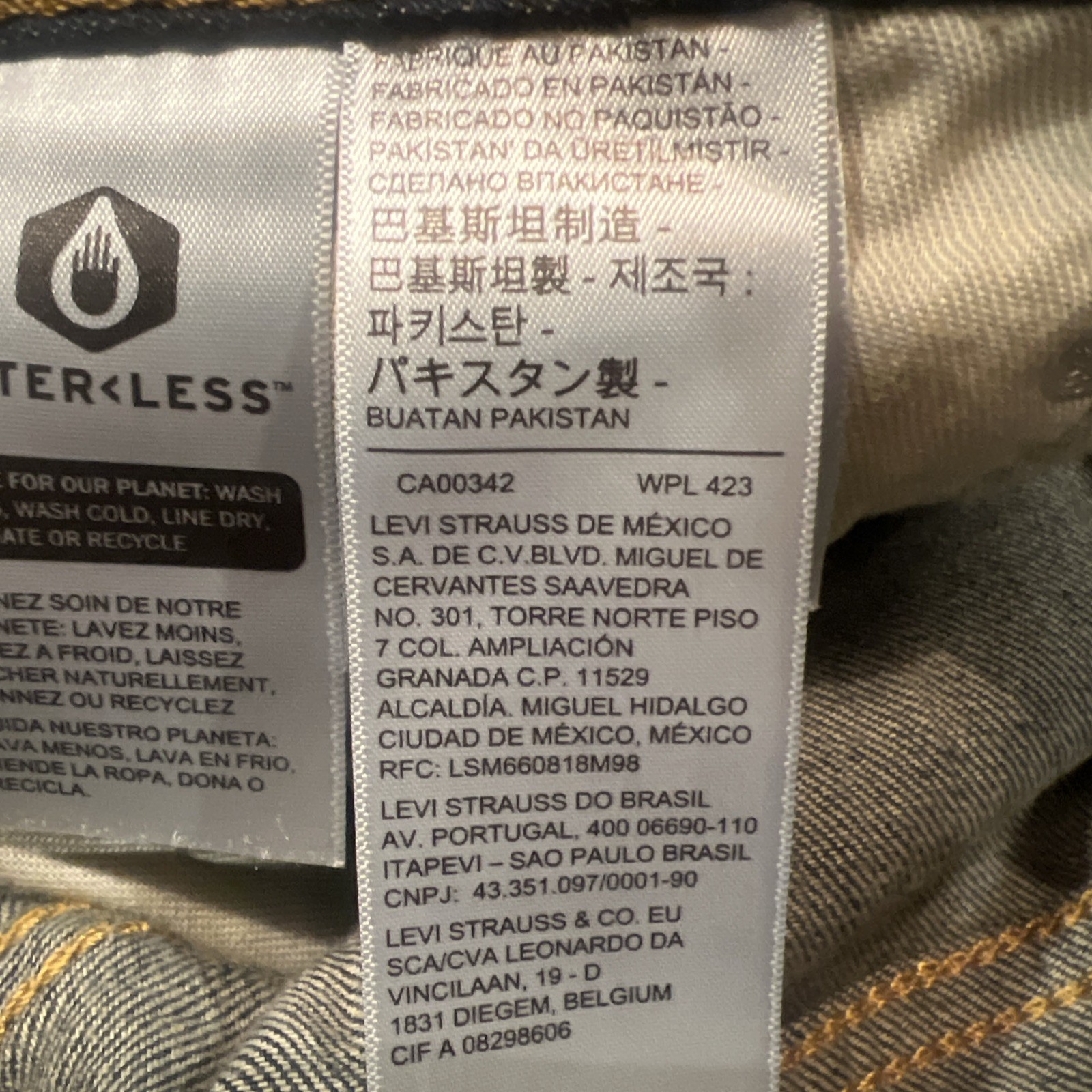 Levi’s Men’s 514 Straight Fit Jeans Midnight Stretch 30W x 30L 005140403