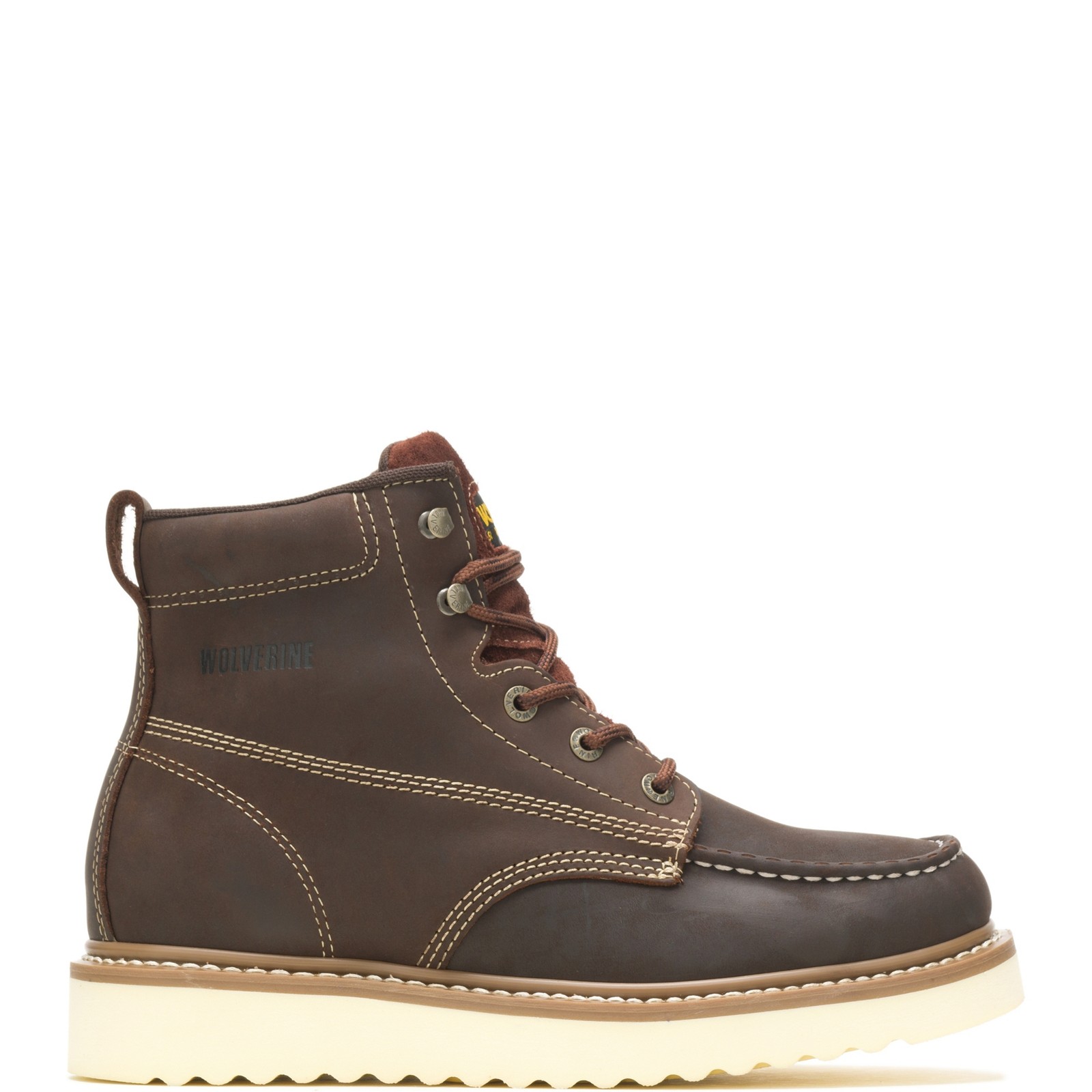 Wolverine Men Loader 6″ Wedge Boot Work Shoes Leather
