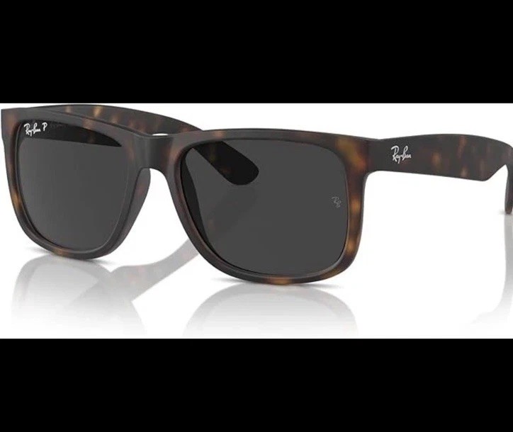 Ray-Ban RB4165 Justin Sunglasses Rubber Havana/Dark Gray Lenses 54MM