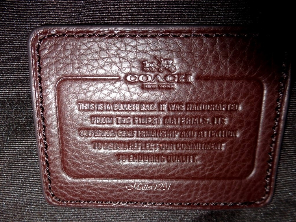 Coach NWT F71212 Heritage Web Leather Embossed C Zip Top Bag Brown