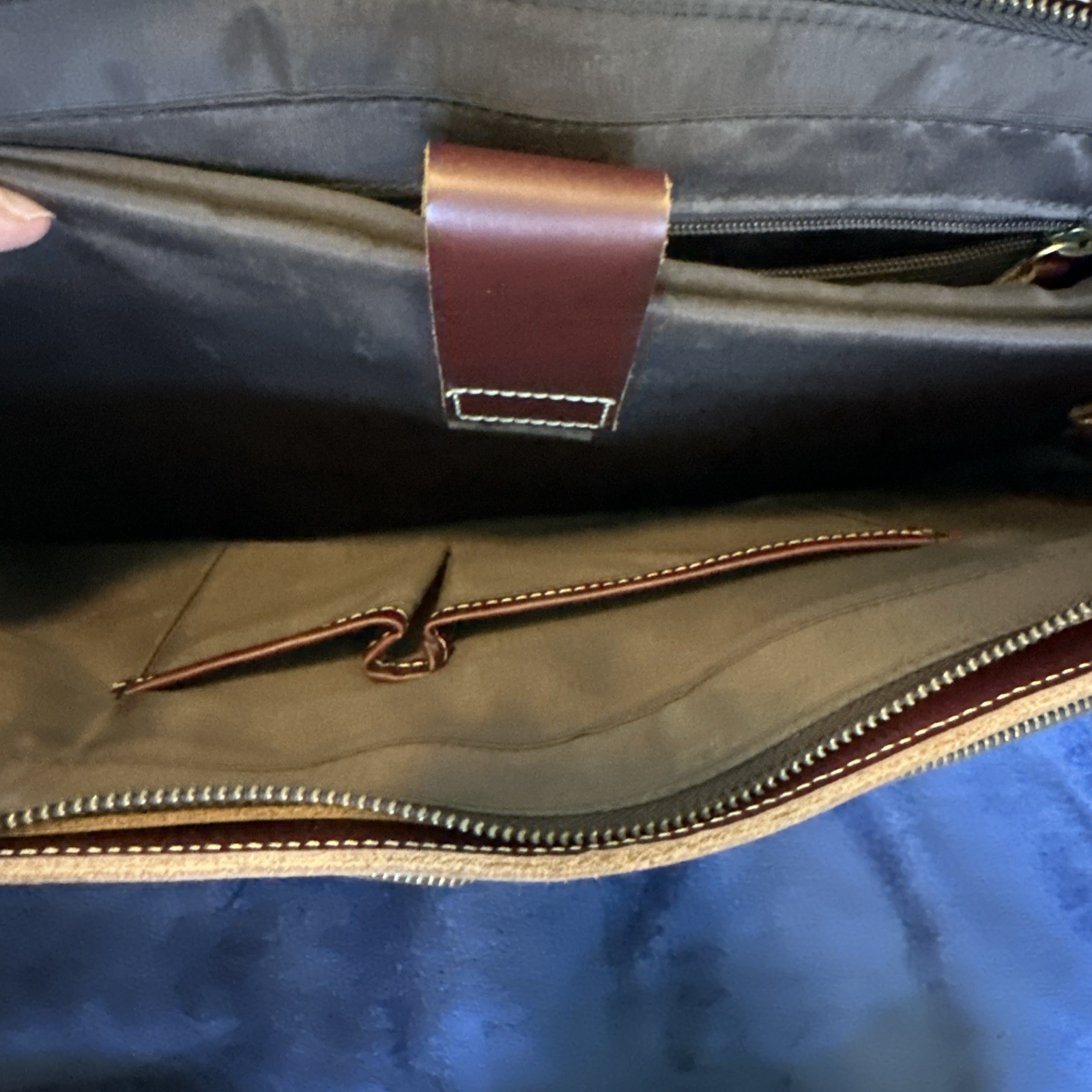 Leathario crossbody briefcase bag