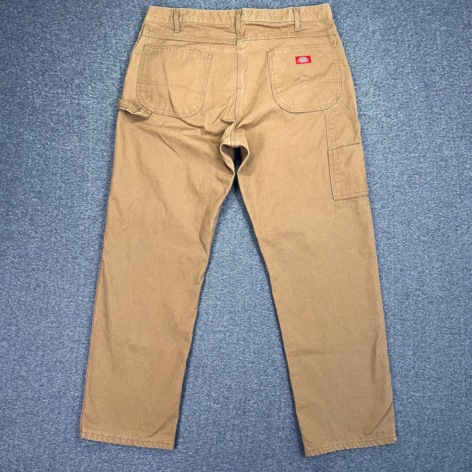 Dickies Carpenter Pants Mens 38×32 Brown Duck Canvas Workwear Utility Rugged Y2K