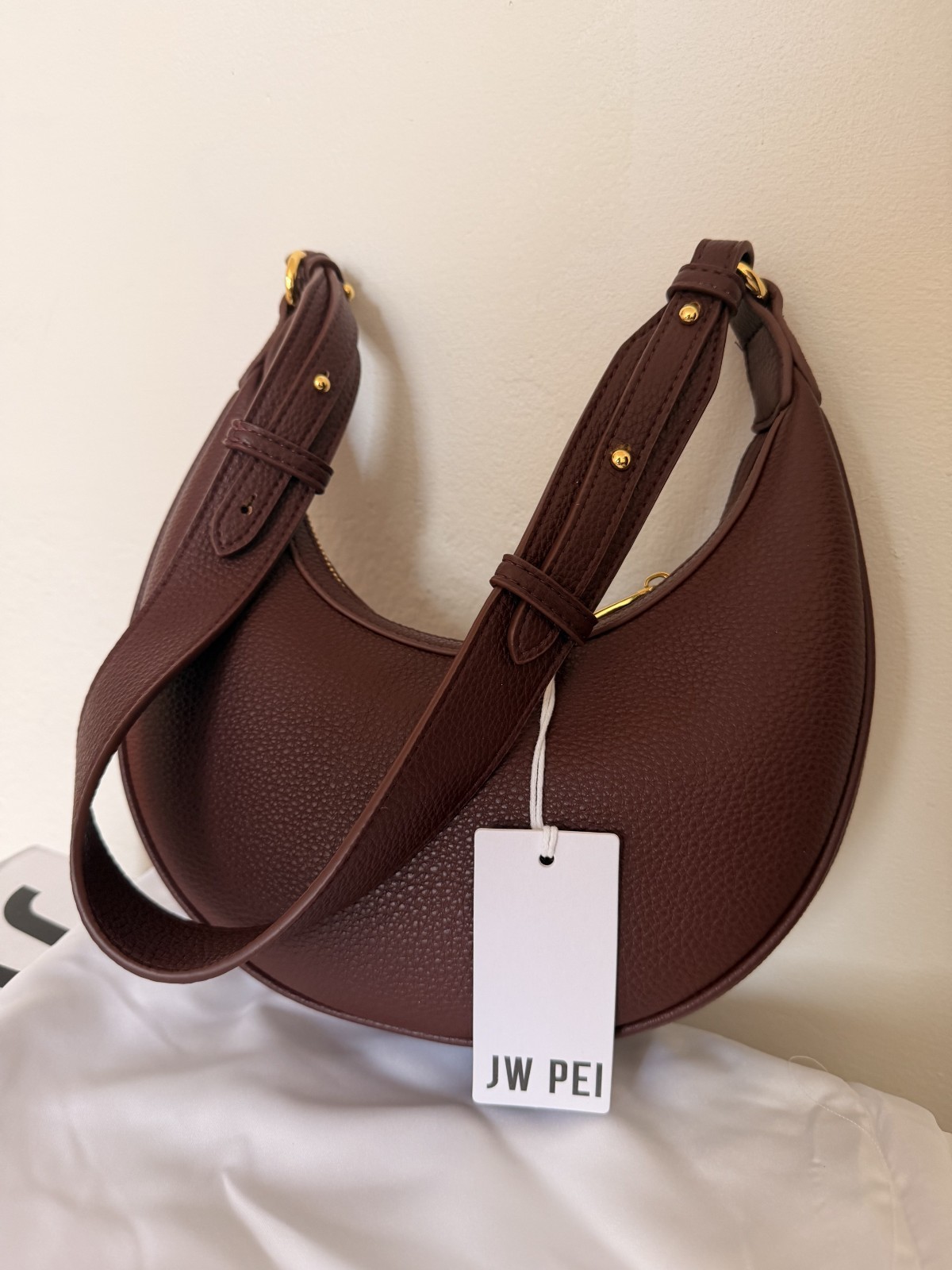 JW PEI – NWT- Carly Medium Shoulder Bag – Deep Claret – in original box