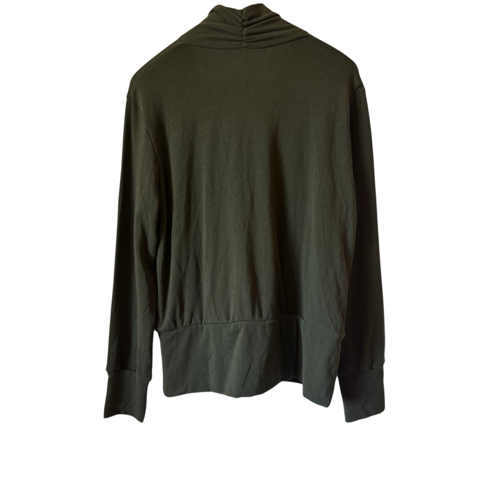 OGLmove Women’s Surplice Wrap Long Sleeve Top Eco Mousse Green Size 2XL NWT