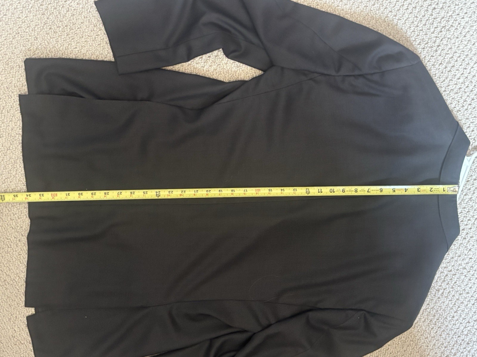 Canali Proposta Blazer Mens 60L / US 50L Black 100% Wool Italy Sport Coat XXL