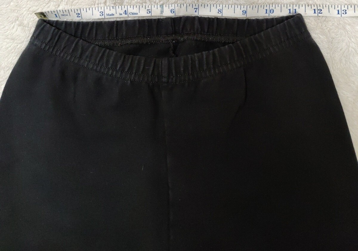 • American Apparel Women’s Pull On Black Skinny Pants Size Small Elastic Waist