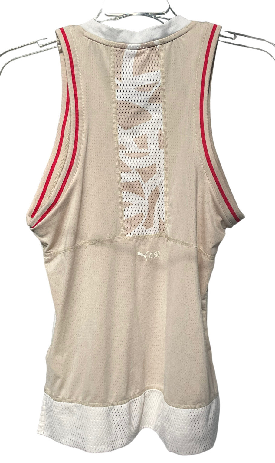 Puma Crew Neck Atheltic Tank Top X Ciele Beige Casual Athletic sz XS 52342988
