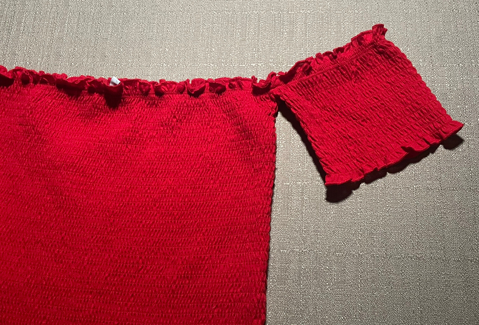 Crave Fame By Almost Famous Womens Large L Red Cropped Top Bandeau Set In Sleeve