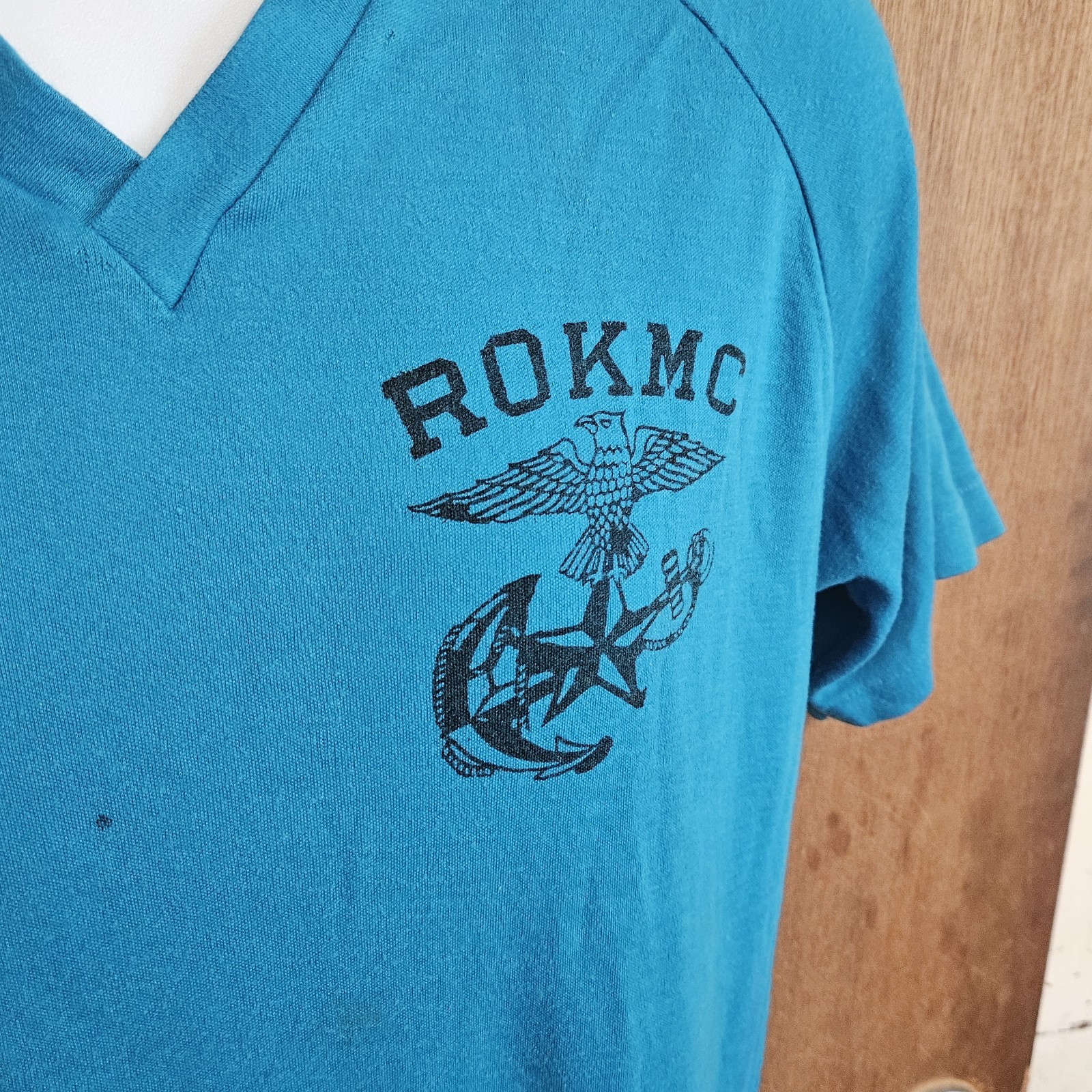 Rare Vintage ROKMC Korea Marine Corps Scuba T Shirt Single Stitch