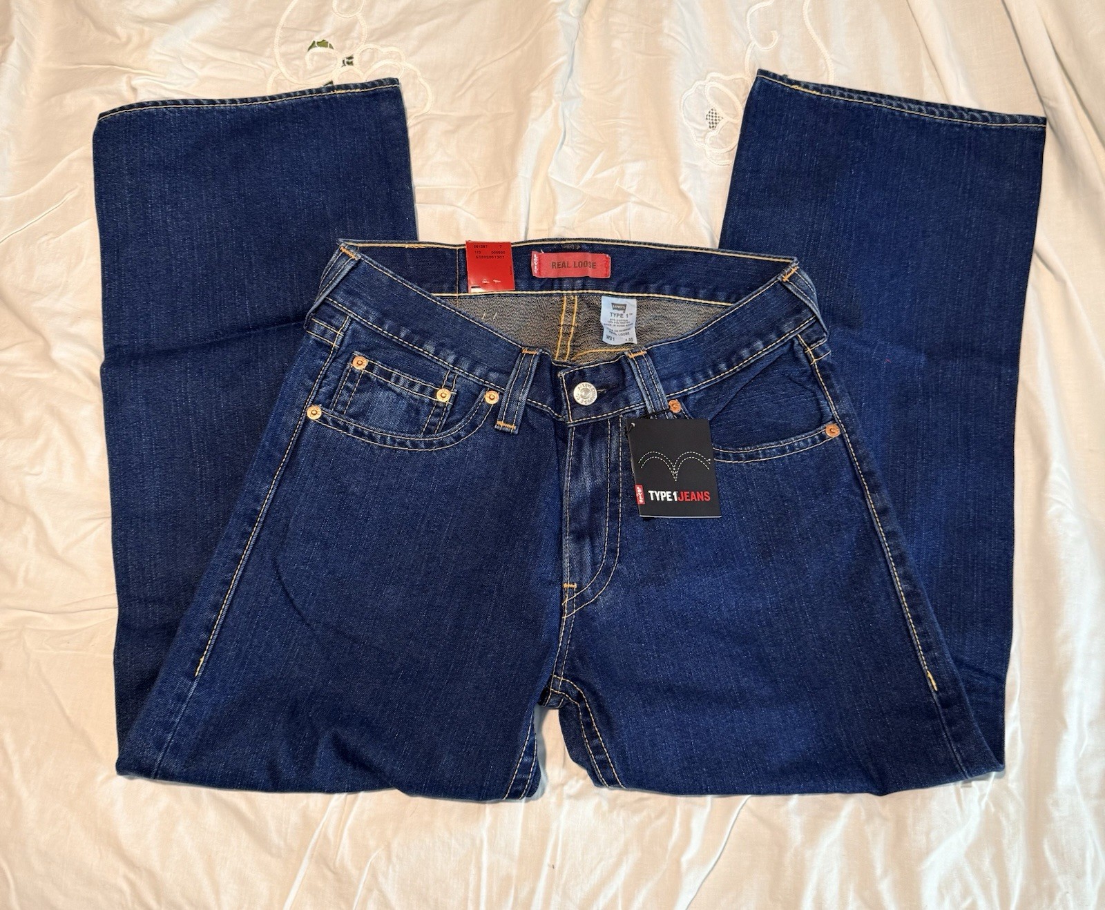 Vtg Levi Strauss Type 1 Iconic Real Loose Blue Jeans Size 31×30 Y2K NWT