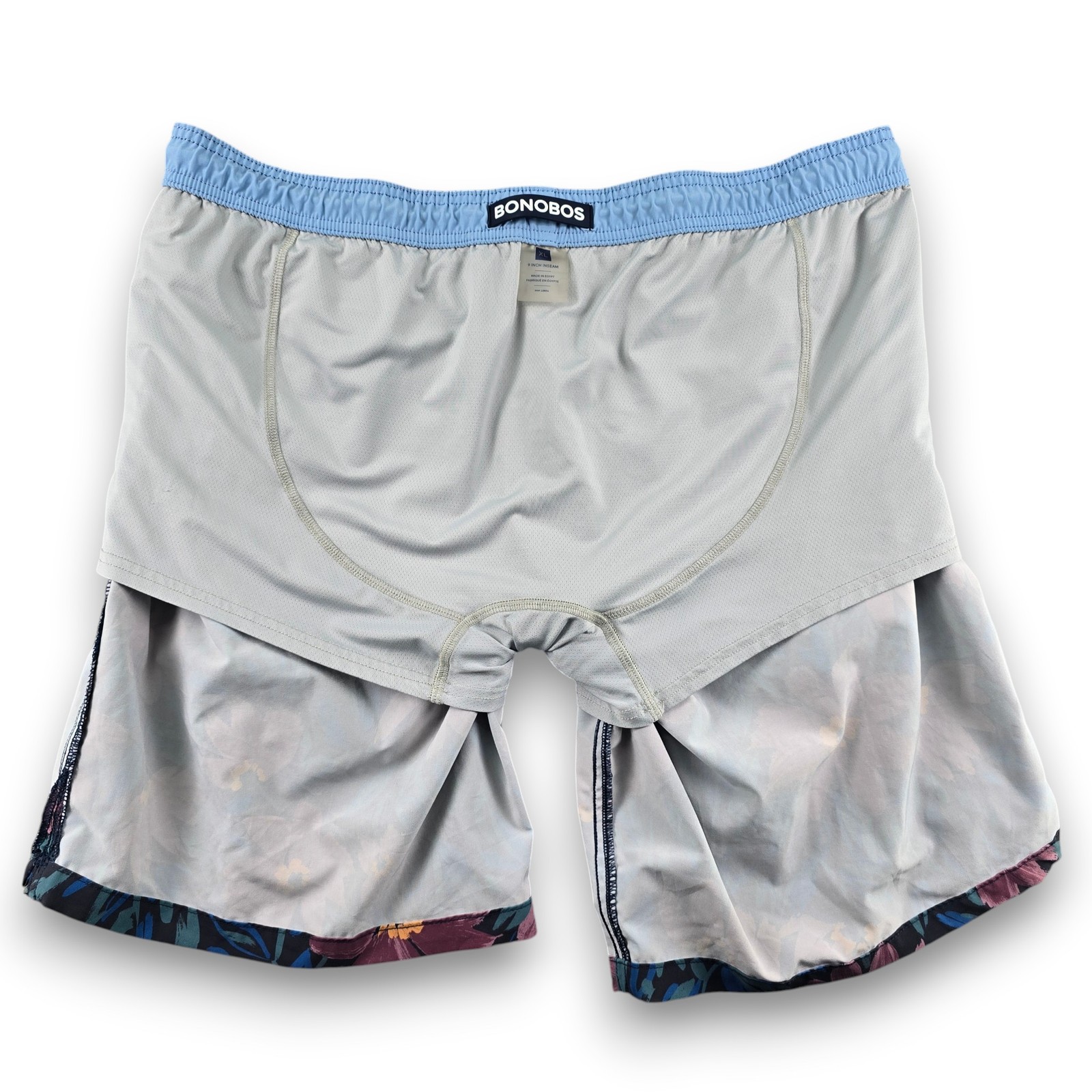 Bonobos Men’s XL 9″ Inseam Swim Trunks Floral Quick Dry Compression Liner