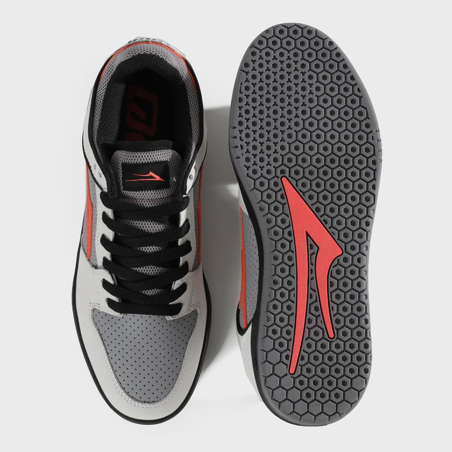 Lakai Skateboard Shoes Telford Low White Dove Coral