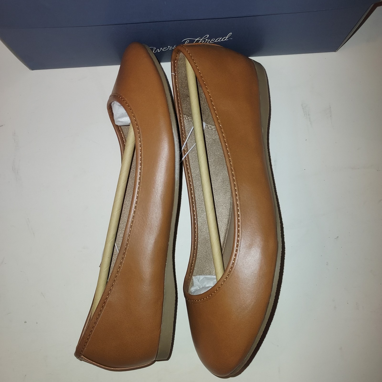 Universal Thread NWT Cognac Brown “Everly” Slip On Flat Loafers Wmn’s Sz 6.5