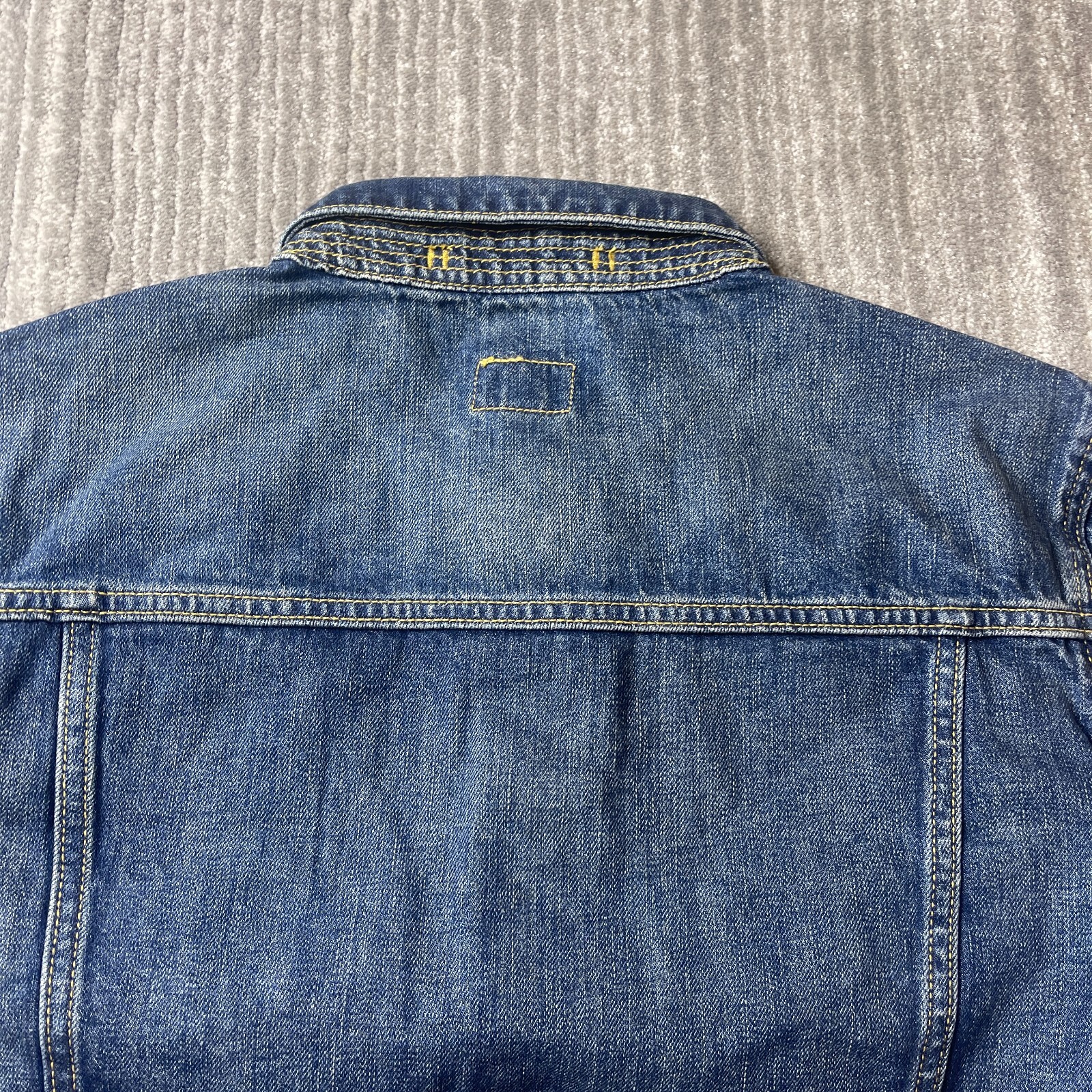 Todd Snyder Jacket Mens Medium Selvedge Denim Trucker Dark Wash Blue Button NEW