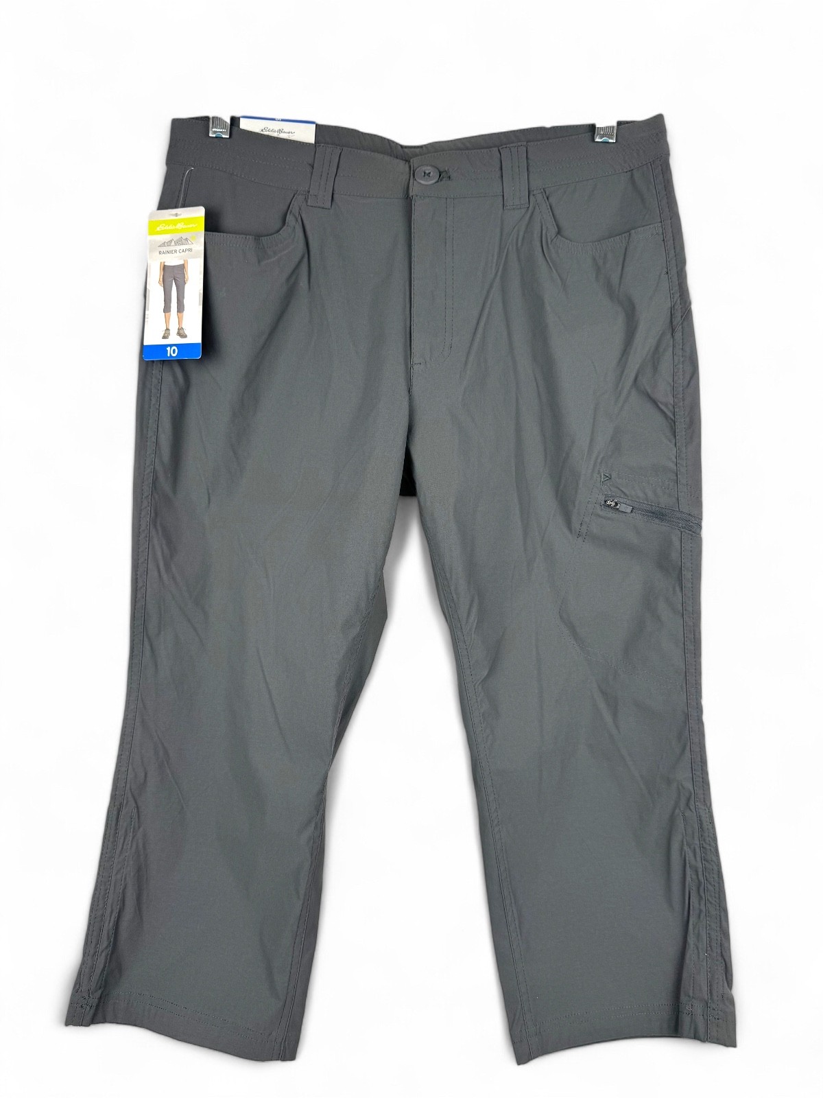 Eddie Bauer Rainier Capri Pants Size 10 Dark Smoke Gorpcore Outdoors Hiking