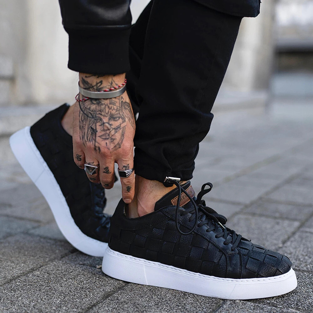Men’s Casual Daily Shoes White Comfort Walking Sneakers Smell and Sweat Proof