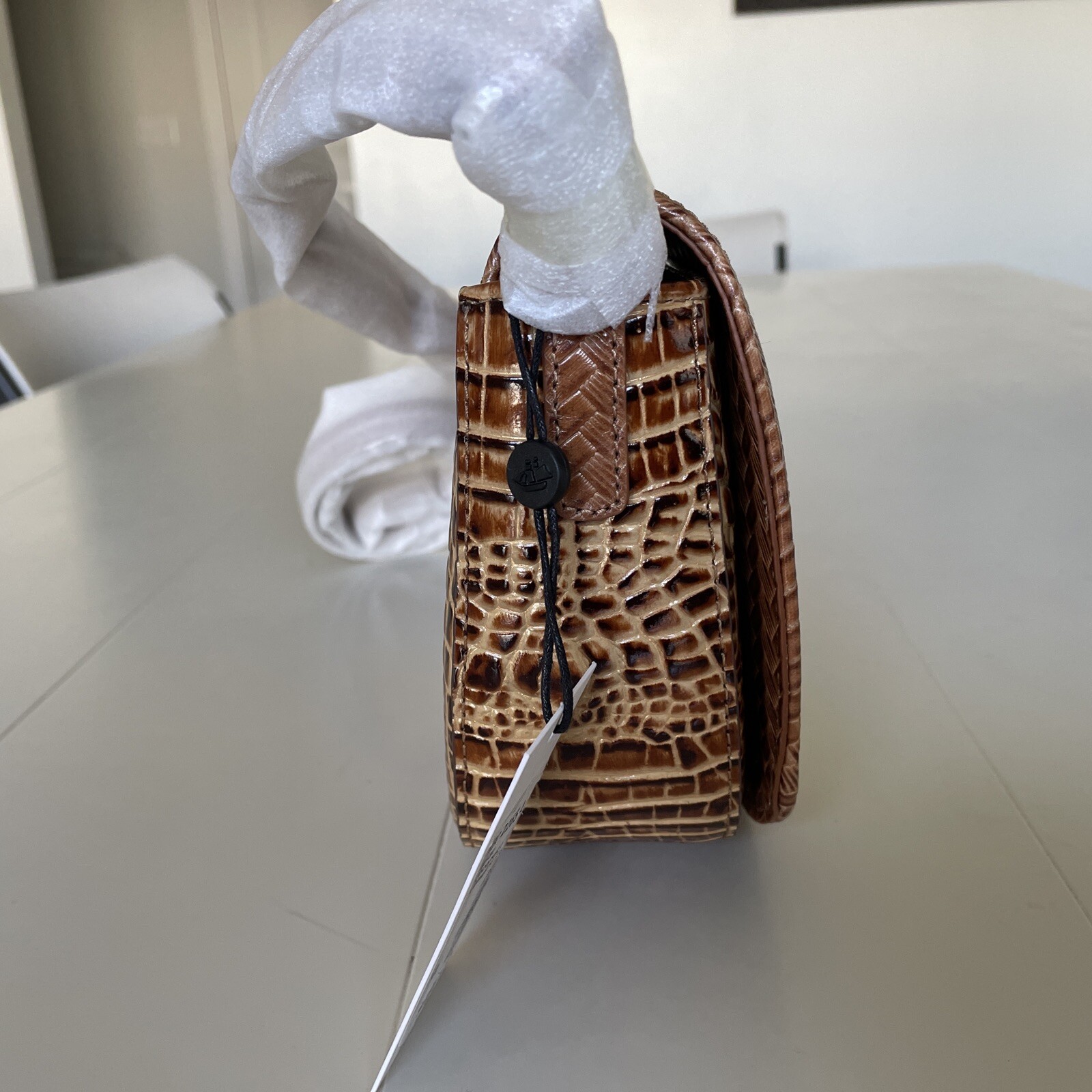 NWT BRAHMIN Briar crossbody, Coconut Milk Tabor, Melbourne genuine leather, $285