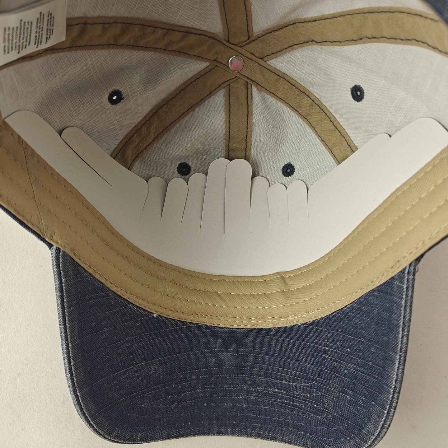 WinField United Denim Rip Stop Strapback Hat One Size New Farmer Promo Cap