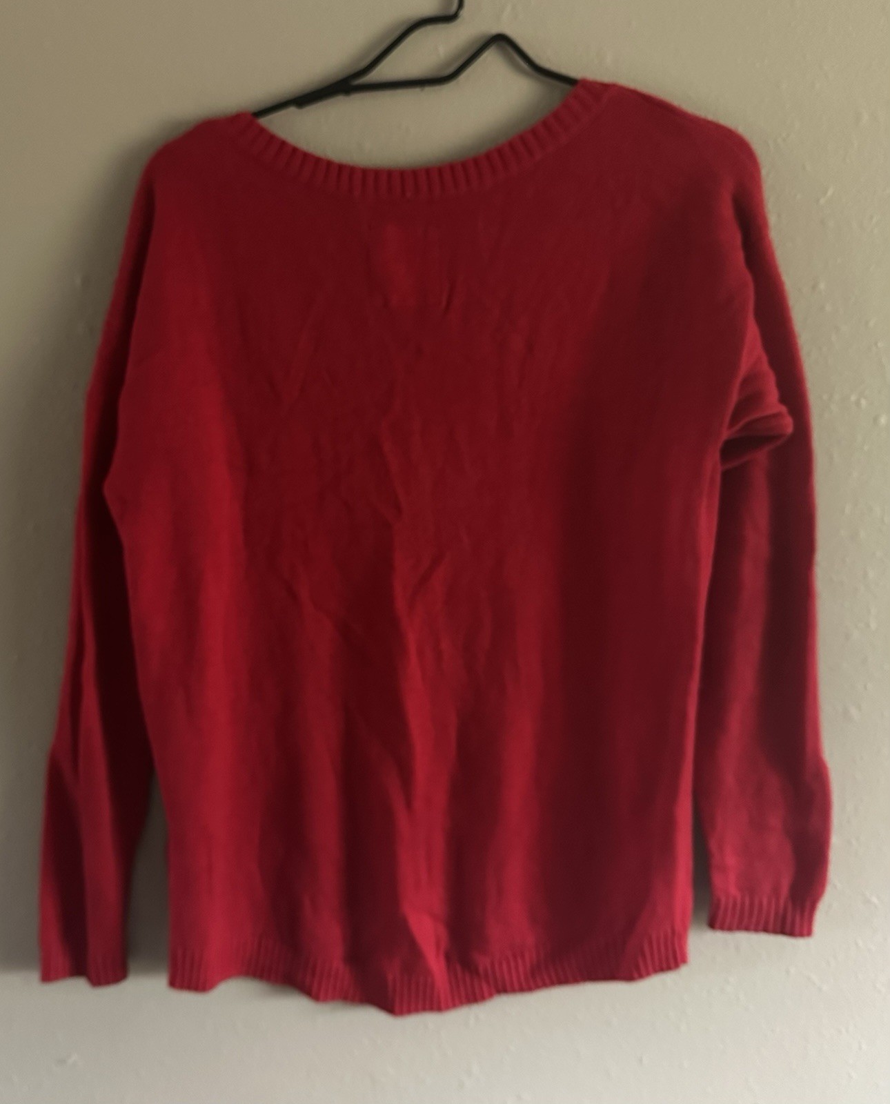 Y2K Hollister Sweater Women Medium Cable Knit V Neck