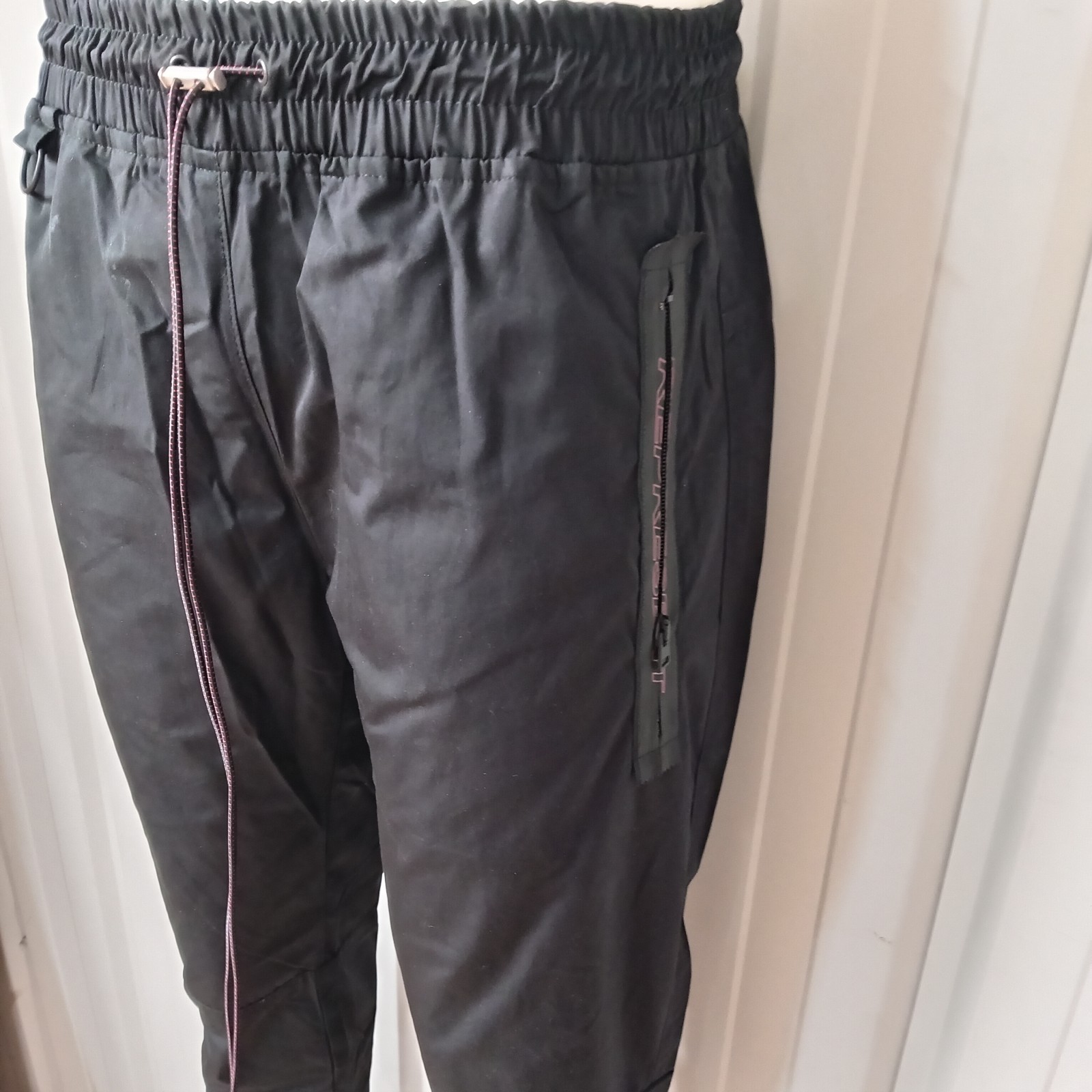 REPRESENT Buckle Track Pants Black/Red Mens Medium (M) Fits 32″-34″ Waist
