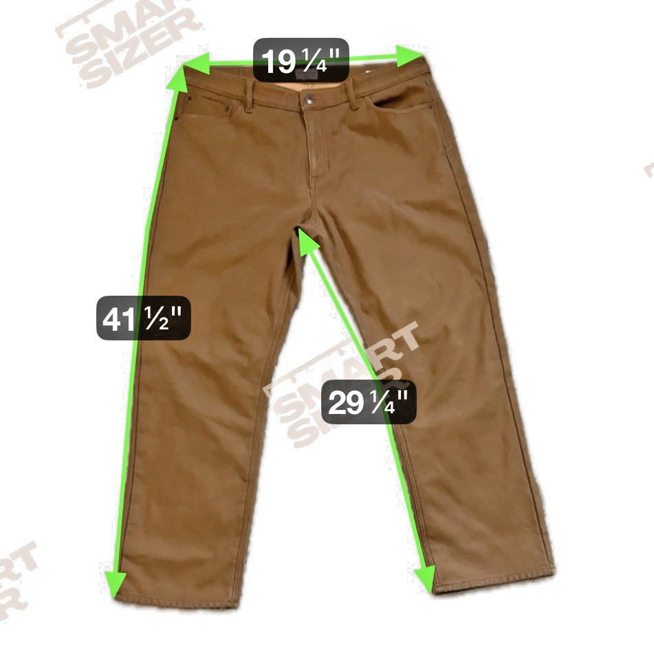 Vtg 40×30 Fleece Men Weatherproof Lined Stretch Canvas Brown Pants Item 1078078