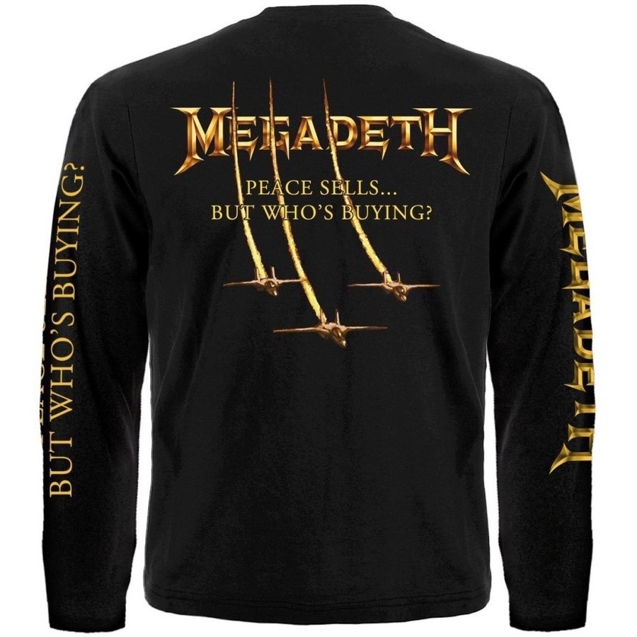 Megadeth “Peace Sells… but Who’s Buying?” Long Sleeve Black T-Shirt Metallica
